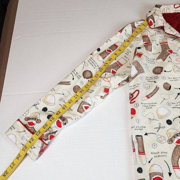 Nick and Nora size S How to make sock monkey instructions pajama top - Picture 10 of 12